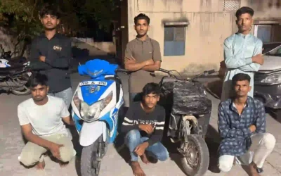 Crime : सड़कों पर बाइक स्टंट करने वाले 6 आरोपियों को टास्क फोर्स ने पकड़ा