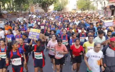 Hyderabad : एनटीआर ट्रस्ट द्वारा नेकलेस रोड पर थैलेसीमिया रन का आयोजन