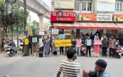 NEET : पेपर लीक के खिलाफ हैदराबाद में छात्रों का प्रदर्शन