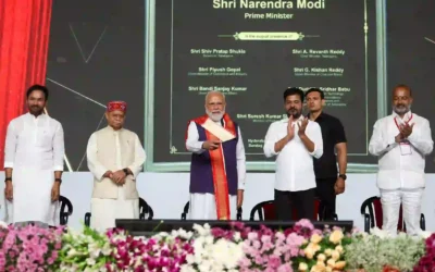 PM Modi : प्रधानमंत्री ने तेलंगाना में 9,400 करोड़ रुपए की रेल एवं विकास परियोजनाओं का किया लोकार्पण