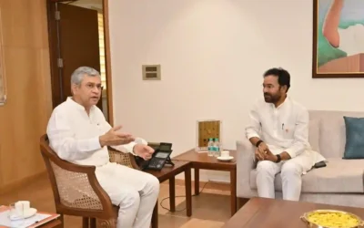 New Delhi : केंद्रीय मंत्री जी. किशन रेड्डी ने रेलवे परियोजनाओं की समीक्षा बैठक में भाग लिया