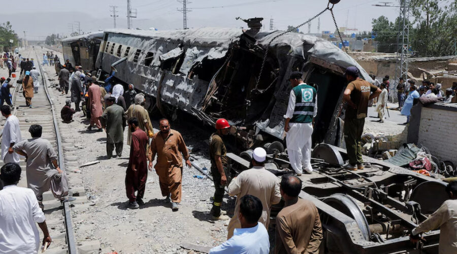 Pakistan Train Blast