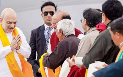 Jammu-लद्दाख दौरे पर अमित शाह, वांगचुक समेत नेताओं से अहम मुलाकात