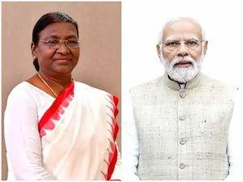 President Droupadi Murmu and PM Modi