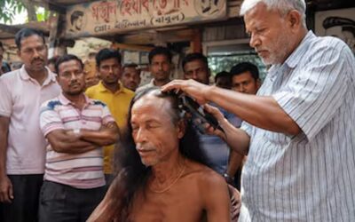TMC defeat : पंद्रह साल की प्रतिज्ञा पूरी कर मुंडन कराया व्यक्ति ने