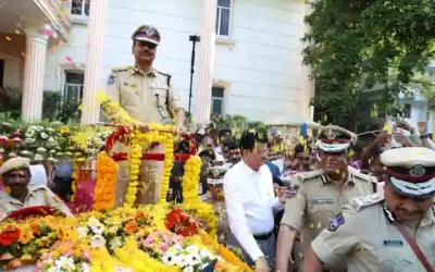 DGP Farewell : डीजीपी बी. शिवधर रेड्डी को विदाई दी गई,सहकर्मी भावुक नजर आए