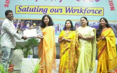 Telangana : मजदूर दिवस पर रेलवे कर्मचारियों को किया गया सम्मानित