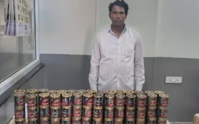 Crime : एक्सपायर्ड तंबाकू बेचने वाला गिरफ्तार, 100 डिब्बे जब्त