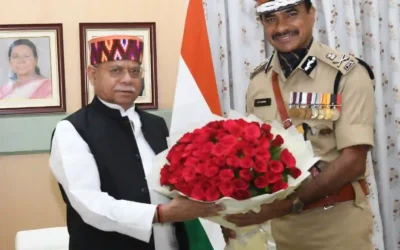 Meet : नए डीजीपी ने राज्यपाल से की शिष्टाचार भेंट की