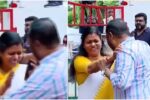 महिला विधायक को गले लगाने पर नेता पर विवाद