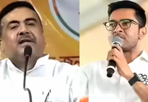 CM Suvendu Adhikari and TMC Congress MP Abhishek Banerjee