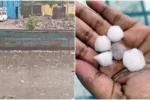 Delhi Weather Update : दिल्ली में आंधी-बारिश संग ओले