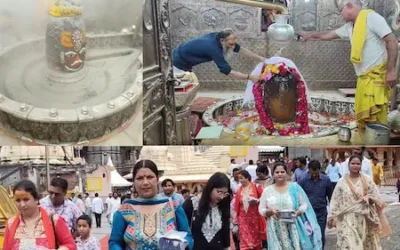 Ujjain News : महाकाल मंदिर में भस्म आरती के दौरान अद्भुत दृश्य