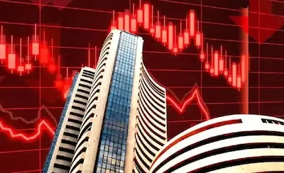 Sensex-News : सेंसेक्स 516 अंक टूटकर 77,328 पर बंद